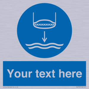 Custom Lower lifeboat to the water in launch sequence